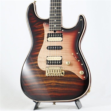 T’s Guitars Ikebe 50th Anniversary ST-22 Selected 5A Quilted Maple Top (Tiger Eye Burst) [SN.033312]