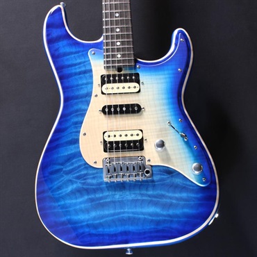 T’s Guitars Ikebe 50th Anniversary ST-22 Selected 5A Quilted Maple Top (Trans Blue Burst) #033309