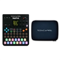 SmplTrek + 純正ケースセット (台数限定・特別セット価格) (軽量・QYライクな持ち運べるシーケンサー・サンプラー)ソニックウェア ポータブル・プロダクション・サンプラー