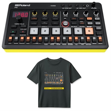 (Tシャツセット)P-6 Creative Sampler AIRA COMPACT & P-6 T-Shirts DesignB 2XL (RT/P-6B2XL) セット (ポケットサイズ・サンプラー)(アイラコンパクト)(ローランド)