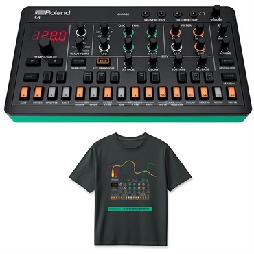 Roland (Tシャツセット)ローランド S-1 TWEAK SYNTHESIZER (AIRA Compact) & S-1 T-Shirts DesignA M (RT/S-1AM) セット シンセサイザー