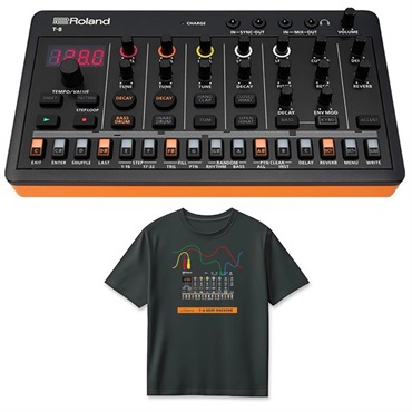 Roland (Tシャツセット)T-8 BEAT MACHINE(AIRA Compact) & T-8 T-Shirts DesignA Mサイズ (RT/T-8AM) セット (T-8デザイン) ローランド アイラ コンパクト