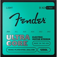 ULTRACORE ELECTRIC GUITAR STRINGS NICKEL PLATED STEEL BALL END (1250L/9-42) 3 PACK (#0730250603)