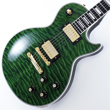 Gibson IKEBE 50th Anniversary 1968 Les Paul Custom 7A Quilt Maple Top Gloss Trans Green SN.600428