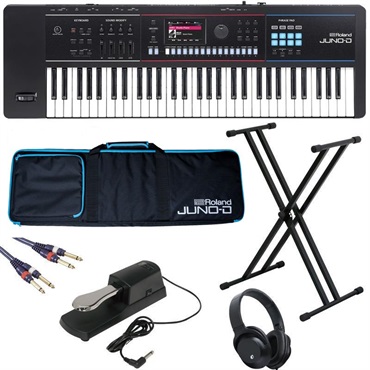 Roland JUNO-D6 ～必要最低限☆お手軽セット～ (キャリングケースプレゼント)  61鍵盤【kbdset】 SYNTHESIZER シンセサイザー ローランド ※配送事項要ご確認