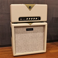 BTR23 Head w/1x12D Cabinet Ivory/Gold， Pinstripe Grill Cloth