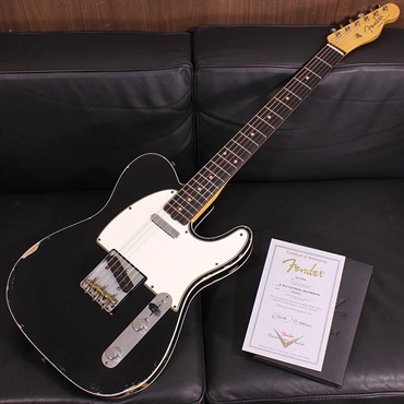 Fender Custom Shop MBS 1962 Telecaster Custom Relic Aged Black Master Built by David Brown SN. R147018