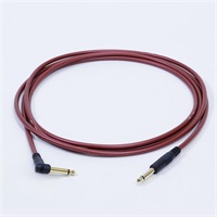 PASSGO RED TS PHONE Cable (L型)(1.5m)(パスゴーレッド)(ラインケーブル/ギターケーブル/楽器用ケーブル)(L型 Phone-Phone)(6.3(2極)-6.3(2極)， L字-ｽﾄﾚｰﾄ)(日本製)