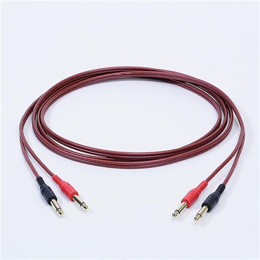 Noah’sark PASSGO RED ST TS PHONE Cable (ステレオ)(3.0ｍ)(パスゴーレッド)(ラインケーブル/スレテオケーブル/楽器用ケーブル)(Stereo Phone-Phone)(6.3(2極L/R)-6.3(2極L/R))(日本製)