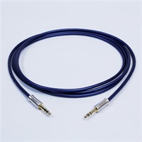 PASSGO BLUE TRS Cable (5.0m)(パスゴーブルー)(ラインケーブル/モニタースピーカーケーブル)(TRS-TRS)(6.3(3極)-6.3(3極))(日本製)