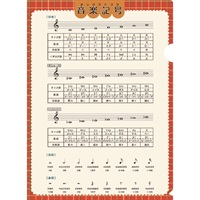 PRSP-51 大きなサイズの音楽記号ファイル80th クリアファイル (菊倍サイズ収納可)