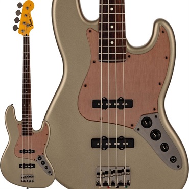 Fender Made in Japan Hybrid II 2026 Collection Jazz Bass Satin Metallic (Matte Champagne Mirage/Rosewood)