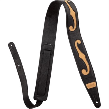 GRETSCH Gretsch F-Holes Leather Strap， Black and Tan(9224285100)