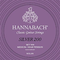 ［最終処分］クラシックギター弦 Silver 200 Medium/High Tension ハナバッハ