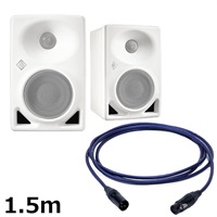KH 80 DSP A W (ペア)【PASSGO BLUEスピーカーケーブルセット(XLR-XLR)1.5ｍ】(ホワイト)(ノイマン)(モニタースピーカー)(KH80)(アクティブモニタースピーカー)