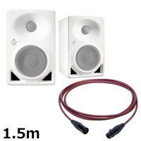 KH 80 DSP A W (ペア)【PASSGO REDスピーカーケーブルセット(XLR-XLR)1.5ｍ】(ホワイト)(ノイマン)(モニタースピーカー)(KH80)(アクティブモニタースピーカー)