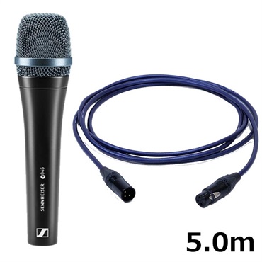SENNHEISER 【夏先取り大特価セール】e945 【PASSGO BLUEマイクケーブルセット(XLR-XLR)5.0ｍ】(ダイナミックマイク)(超単一指向性・スーパーカーディオイド)(国内正規品2年保証)(ゼンハイザー e 945)