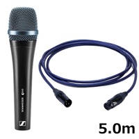 【激得GWセール】【旧価格在庫】e945 【PASSGO BLUEマイクケーブルセット(XLR-XLR)5.0ｍ】(ダイナミックマイク)(超単一指向性・スーパーカーディオイド)(国内正規品2年保証)(ゼンハイザー e 945)