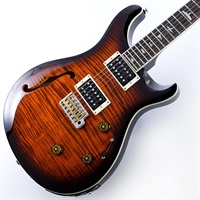 USED 中古 SE Custom 24 Semi-Hollow Piezo (Orange Tiger Smokeburst) SN.CTIH008911