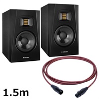 T5V (ペア)【PASSGO REDスピーカーケーブルセット(XLR-XLR)1.5ｍ】(アダム)(2ウェイモニタースピーカー)