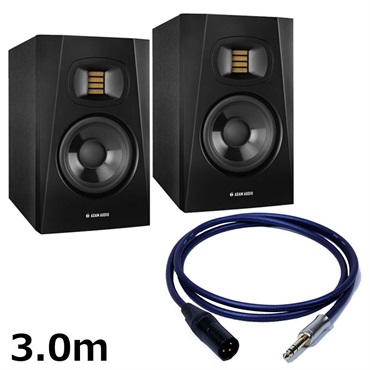 ADAM T5V (ペア)【PASSGO BLUEスピーカーケーブルセット(TRS-XLR)3.0ｍ】(アダム)(2ウェイモニタースピーカー)