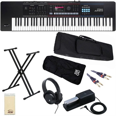 Roland JUNO-D7[キーボード入門セット］鍵盤堂オリジナル・背負えるケース＆レインカバー付き！ ローランド シンセサイザー ※配送事項要ご確認【kbdset】