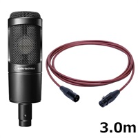 AT2035 【PASSGO REDマイクケーブルセット(XLR-XLR)3.0ｍ】(コンデンサーマイク)(オーディオテクニカ)
