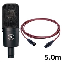 AT4040 【PASSGO REDマイクケーブルセット(XLR-XLR)5.0ｍ】(カーディオイド・コンデンサー・サイドアドレスマイクロホン)(単一指向性)(オーディオテクニカ)
