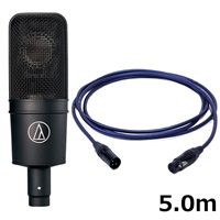 AT4040 【PASSGO BLUEマイクケーブルセット(XLR-XLR)5.0ｍ】(カーディオイド・コンデンサー・サイドアドレスマイクロホン)(単一指向性)(オーディオテクニカ)