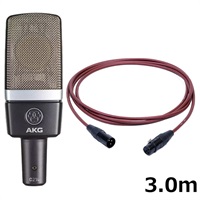C214-Y4 【PASSGO REDマイクケーブルセット(XLR-XLR)3.0ｍ】(4年保証)(国内正規品)(アーカーゲー)
