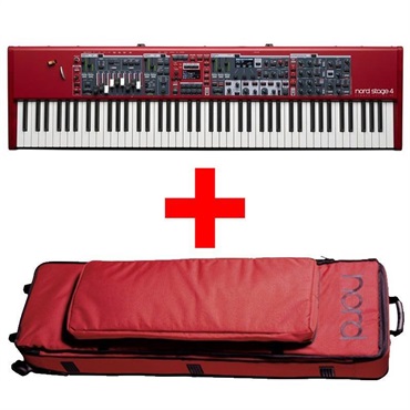 Nord（CLAVIA） 【プレミアム感謝祭実施中！】Nord Stage 4 88 &専用キャリングケースセット (2500110882025) ノードステージ 88鍵盤 ピアノタッチ ※配送事項要ご確認