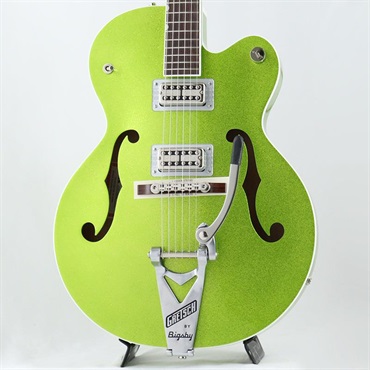 GRETSCH G6120T-HR Brian Setzer Signature Hot Rod Hollow Body with Bigsby (Extreme Coolant Green Sparkle/Rosewood)