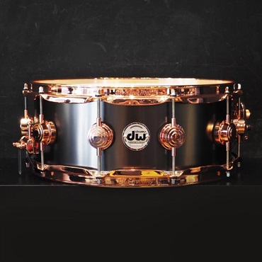 dw DRVD5514SVPBK [Collector's Satin Black Over Brass Snare 14×5.5 / Copper Finish Hardware]【日本初入荷/特注品】