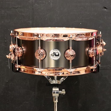 dw DRVD5514SVPBK [Collector's Satin Black Over Brass Snare 14''×5.5'' / Copper Finish Hardware]【日本初入荷/特注品】
