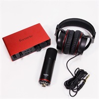 USED 中古 Scarlett 2i2 Studio Pack(4th Gen)(コンデンサーマイク/ヘッドフォン/マイクケーブル付属・スタジオパック)(2in2out・USB-C オーディオインターフェイス)(フォーカスライト)(スカーレット)