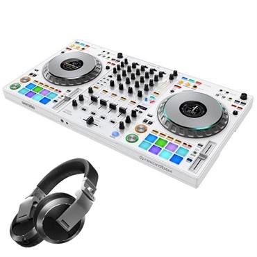 Pioneer DJ DDJ-FLX10-W + HDJ-X7-S ヘッドホンSET 【ご購入特典 / LT-100B SILVER PCスタンドプレゼント！】【無償ダウンロード版rekordbox/Serato DJ Pro対応】【パイオニアディージェー】