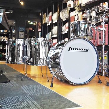 Ludwig Ludwig 50th Anniversary of Stainless Steel 4pc Drum Set [24BD.13TT.16FT.18FT]