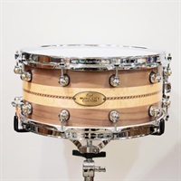 MCCW1465S/C #1008 [Music City Custom / Solid Walnut 14''×6.5'' - Quartersawn Sycamore Chevron with Ebony Borders]