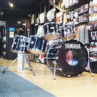 USED 中古 80s YD9000G ＆YD9000RCP Recording Custom 5pc Drum Kit[22BD，10TT，12TT，14TT，15TT/ Solid Black][Made In Japan]