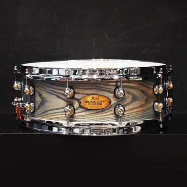 Pearl USED 中古 MCCA1450S/C #1011 Music City Custom -USA Solid Ash Shell Snare Drums 14×5 [Hand-rubbed Lightning Blue Finish]