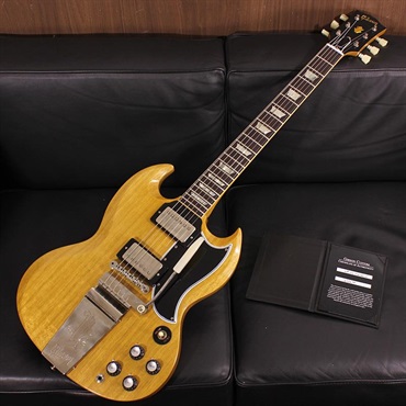 Gibson Limited Edition 1964 SG Standard Reissue Korina with Maestro Vibrola VOS Antique Natural SN. 602674