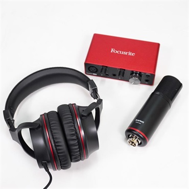 Focusrite USED 中古 Scarlett Solo Studio gen3 (コンデンサーマイク/ヘッドフォン/マイクケーブル付属・スタジオパック)(2in2out・USB-C オーディオインターフェイス)(フォーカスライト)(スカーレット)