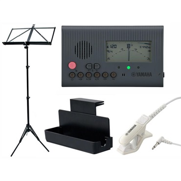 YAMAHA TDM-600GY チューナー メトロノーム 4点セット（TDM-600GY/TM-40IV/MS-RKDX/VIVACE MS-500） 【セットがお買い得!!】