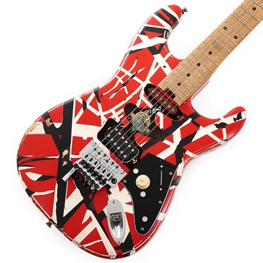 Striped Series Frankenstein Frankie (Red with Black Stripes Relic/Maple)