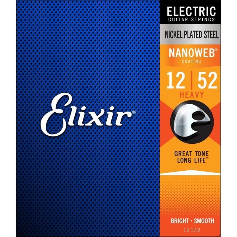 ELIXIR Electric Nickel Plated Steel with NANOWEB Coating #12152 (Heavy/12-52) 画像1