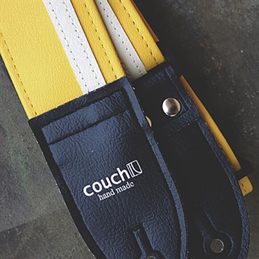 Couch Guitar Strap Racer X Yellow/White 画像1