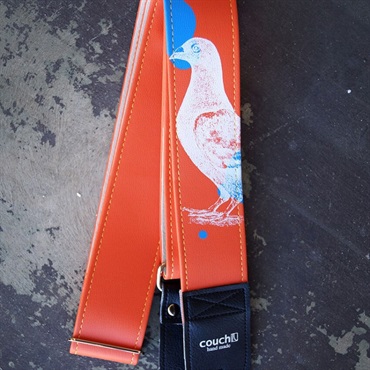 Couch Guitar Strap Social Studies Orange Birdstrap 画像1