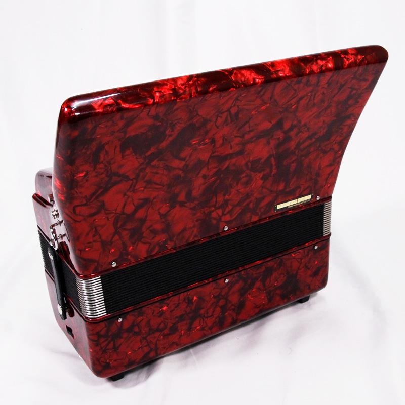 TOMBO (アコーディオン専門店・出荷前検品発送)TOMBO トンボ GT-60B PRP パッションレッドパール アコーディオン 入門向け ピアノ式 34鍵盤 中型 60ベース (鍵盤堂試奏可能) 画像4