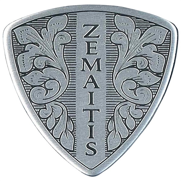 ZEMAITIS Guitar Picks ×10枚セット ZP06 TR/Heavy (1.00mm) [メタルフロント・デザイン] 画像1