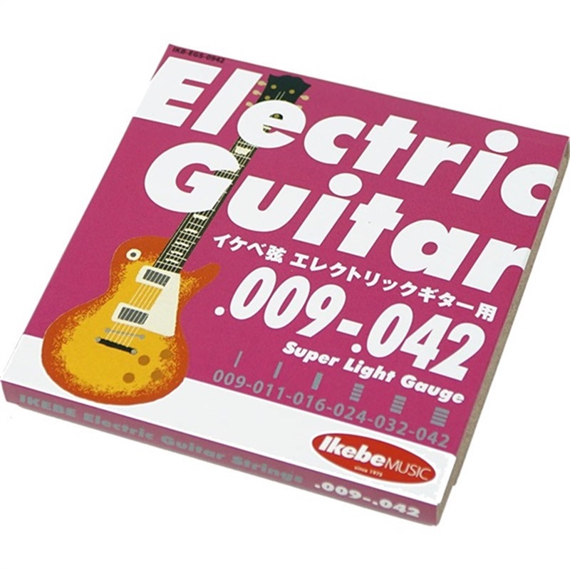 Ikebe Original Electric Guitar Strings イケベ弦 エレキギター用 009-042 [Super Light Gauge/IKB-EGS-0942] ×10セット 画像1